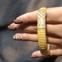 النگو نقره با آبکاری طلا|جواهرات|زاهدان, |دیوار