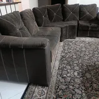 مبل شش نفره سه تکه ال|مبلمان خانگی و میز عسلی|شیراز, سیلو|دیوار