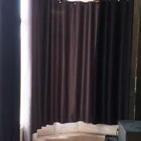 7 پرده پانچی ساتن 28 متر در ارتفاع 2.5 مشکی طوسی|پرده، رانر، رومیزی|تهران, تهرانپارس غربی|دیوار