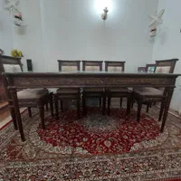 میزناهارخوری ۸نفره،چوب راش|میز و صندلی غذاخوری|تهران, شهرک محلاتی|دیوار