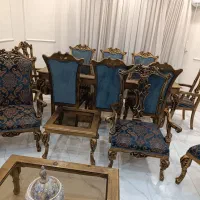 فروش مبلمان۹نفره و میز ناهار خوری ۸نفره|مبلمان خانگی و میز عسلی|اصفهان, بوستان آینه خانه|دیوار
