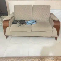 مبل ۷ نفره همراه با تخت دو نفره در حد نو|مبلمان خانگی و میز عسلی|شیراز, شهرک آرین|دیوار