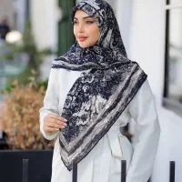 روسری دستدوز چاپ خیس