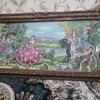 تابلو کوبلن فرانسوی با قاب سلطنتی / کوبلن / تابلو
