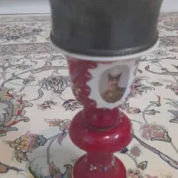 کوزه قلیان قجری وسرقلیان|کلکسیون اشیاء عتیقه|بروجرد, |دیوار