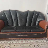 مبل چرم وجلومبلی