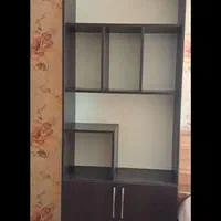 کتابخانه‌‌‌‌وبوفه‌‌‌‌‌‌.کمددار.نو.|کتابخانه، شلف، قفسه‌های دیواری|رشت, رودباری|دیوار