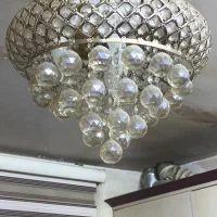 دو عدد لوستر گوی دار