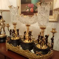 رو‌کنسولی کریستال چک اصل پایه تمام برنز وارداتی