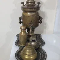 ست سماور  جوندار زغالی روسی قدیمی