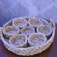 هفت سین حصیری شیک سایز بزرگ کاملا نو نو|صنایع دستی و سایر لوازم تزئینی|تهران, افسریه جنوبی|دیوار