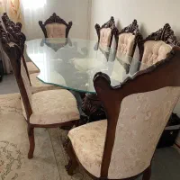 مبل استیل ۹نفره همراه میزغذاخوری۸نفره|مبلمان خانگی و میز عسلی|محمدشهر, جعفرآباد|دیوار