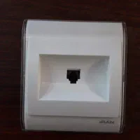 پریز تلفن ایران دور شیشه سفید