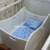 گهواره سنتی نوازد سیسمونی ننو تخت کنار مادر مدل d