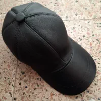 کلاه چرم مشکی