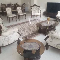 مبل سلطنتی ۹ نفره به همراه نهارخوری ۸ نفره