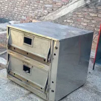 فر پیتزایی دو طبقه گازی بدنه استیل