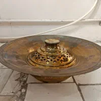 چراغ خوراک پزی باتر فلای قدیمی و لگن برنجی|کلکسیون اشیاء عتیقه|سبزوار, مدرس|دیوار