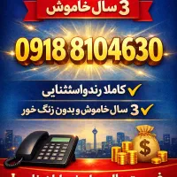 خط ۰۹۱۸ دائمی ۴سال خاموش