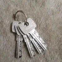 2عدد قفل کتابی تعدادی کلید ودزدگیر گم کردم