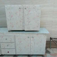 کابینت فلزی ۵مترپایین روی کابینت استیل  باظرفشویی|مصالح و تجهیزات ساختمان|دوگنبدان, |دیوار