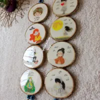 تابلوهای تلفیقی مدادرنگی و رزین|تابلو، نقاشی، عکس|نیشابور, فردوس شمالی|دیوار