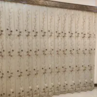 دو عدد پرده با آستر و کتیبه|پرده، رانر، رومیزی|ساری, |دیوار