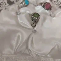 انگشترنقره باسنگهای قیمتی