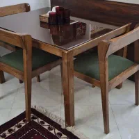 غذاخوری ۴ نفره تمام چوب روس نو|میز و صندلی غذاخوری|تهران, چیتگر جنوبی|دیوار