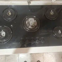 اجاق گاز 5 شعله رومیزی شیشه ای اخوان