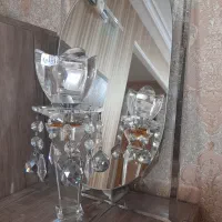 آینه و شمعدان کریستال