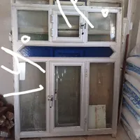درب و پنجره  آلمینیوم قدیم اصل محکم|مصالح و تجهیزات ساختمان|اردبیل, |دیوار