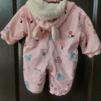 سرهمی زمستانی لباس بچه نوزاد عروسکی تک شاخ شنل