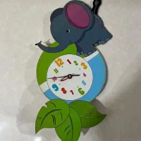 پرده و قالیچه و ساعت اتاق کودک فیلی|اسباب و اثاث بچه|اهواز, کیانشهر|دیوار