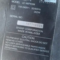 تلوزیون شارپ sharp 46پنل سوخته