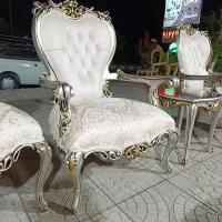 مبل افسون ست9نفره چوب یکدست گردو با پنج سال ضمانت