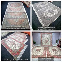 فرش دستبافت ۹و۶ متری گل‌ابریشم جفت(شرایط)|فرش|تهران, ونک|دیوار