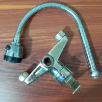 شیر اهرمی برنز سنگین شیبه با علمک ظرفشویی|لوازم سرویس بهداشتی|سلماس, |دیوار