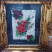 قاب گل رز خمیری