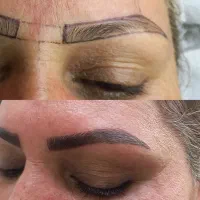 مدل فیبروز، سایه ابرو. شیدینگ لب خط چشم، کوپ