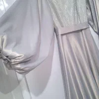 لباس مجلسی سایز۳۶تا۴۰ رنگ طوسی نقره ی|لباس|رشت, منظریه|دیوار