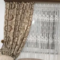 پرده زبرا .دو عدد پرده پذیرایی.یک عدد دکور پرده|پرده، رانر، رومیزی|رشت, یخسازی|دیوار