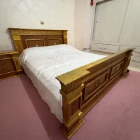 سرویس خواب تمام چوب به همراه تشک طبی رویال