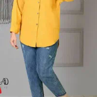 شومیز مانتو کتان پائیزه(رنگبندی)750