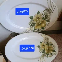 فنجان رنگی ودیس وبشقاب گل سرخی وسینی استیل وبقیه|ظروف سرو و پذیرایی|قزوین, |دیوار