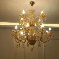 لوستر کریستالی خارجی شامپاینی