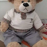 عروسک خرس پسر خارجی(توعکسم ازنزدیکم مشخصه خارجیه)