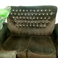 مبل ۷ نفره پارچه ای سالم کم کارکرد با دو کوسن|مبلمان خانگی و میز عسلی|تهران, صادقیه|دیوار