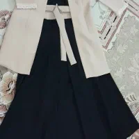 ست مانتو کتی و سارافون و شومیز دامن سایز ۳۶|لباس|قم, چهل درخت‎|دیوار