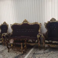 مبل سلطنتی  وشیک نه نفره|مبلمان خانگی و میز عسلی|قم, نیروگاه|دیوار